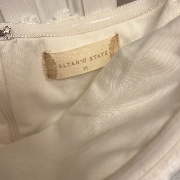 Altard State white embellished mini dress. Perfect condition. Wore 1x! - Picture 4 of 5